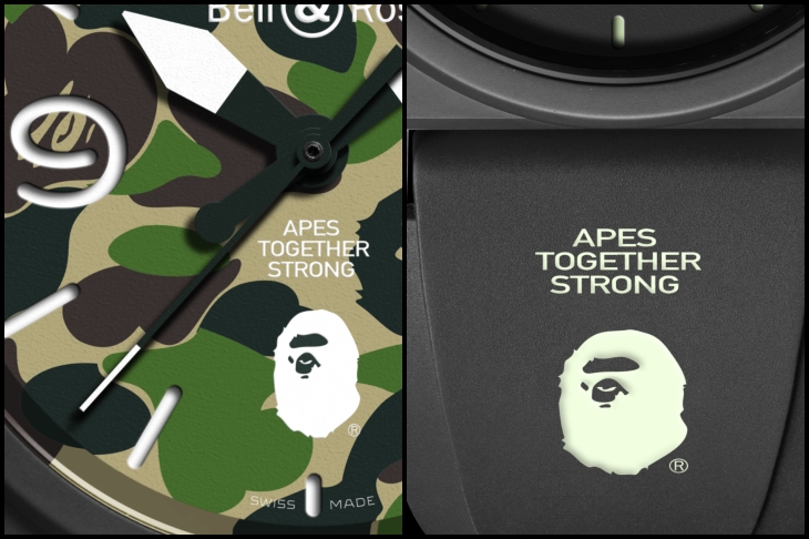 BELL & ROSS - INSTRUMENTS - BR0392-BAPE-GN-CE - 史上最迷彩的雙品牌聯名!BELL & ROSS與BAPE首度跨界合作