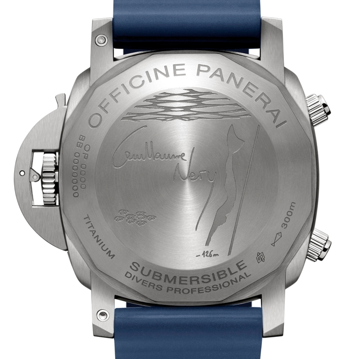 PANERAI - LUMINOR 1950 - PAM00982 - Pre-SIHH 2019 破天荒的藍色陶瓷圈現身！沛納海攜手自由潛水好手Guillaume Néry聯名款