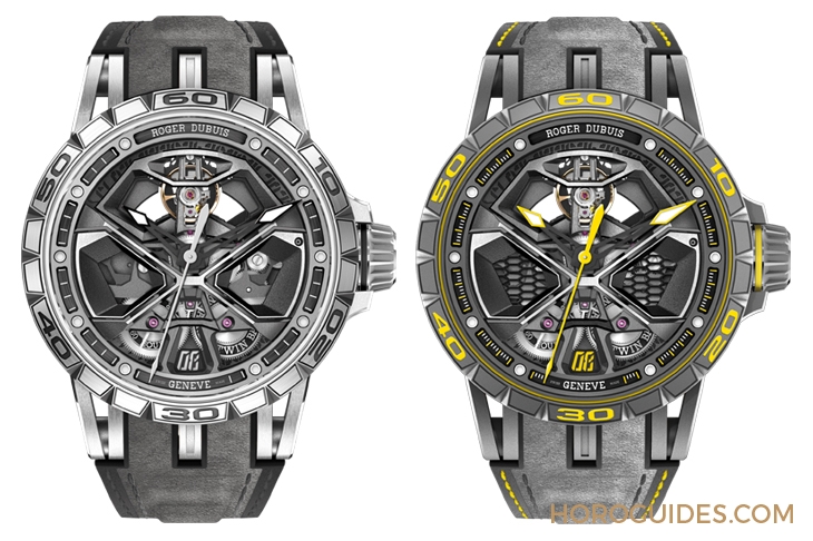 ROGER DUBUIS - EXCALIBUR - RDDBEX0784 - 腕上的微型超跑Excalibur Huracàn！ROGER DUBUIS和藍寶堅尼的完美聯名