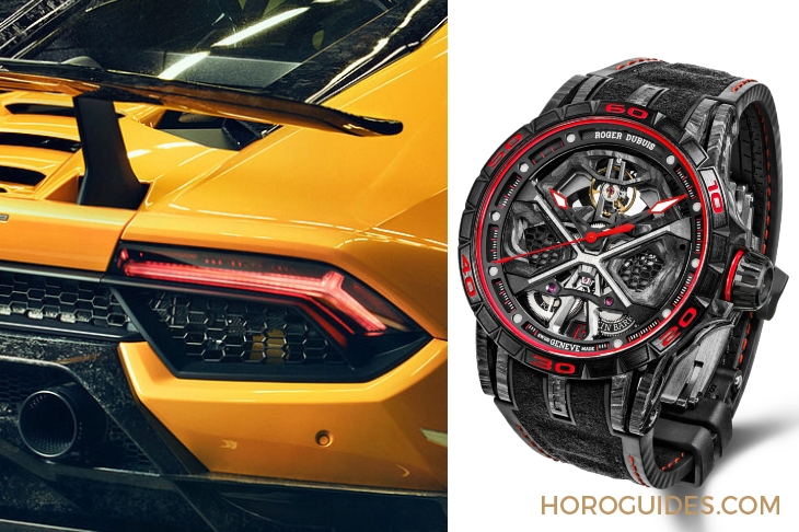 ROGER DUBUIS - EXCALIBUR - RDDBEX0784 - 腕上的微型超跑Excalibur Huracàn！ROGER DUBUIS和藍寶堅尼的完美聯名