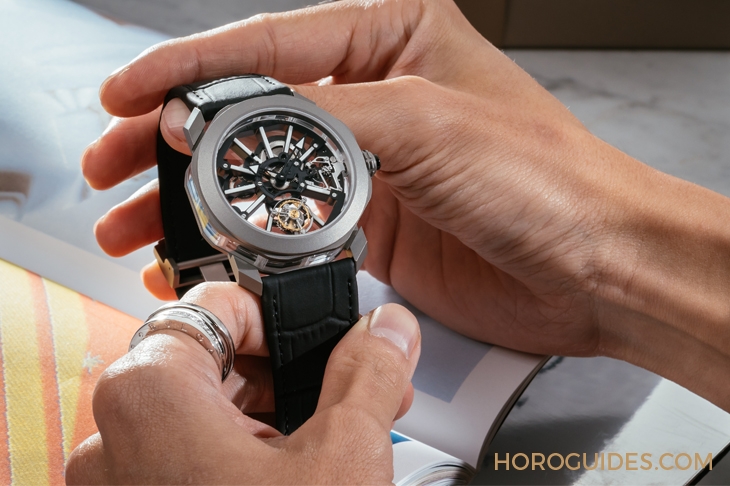 BVLGARI - OCTO - 103032 - 零死角透視！寶格麗水晶陀飛輪輕巧舒適的極佳上手感