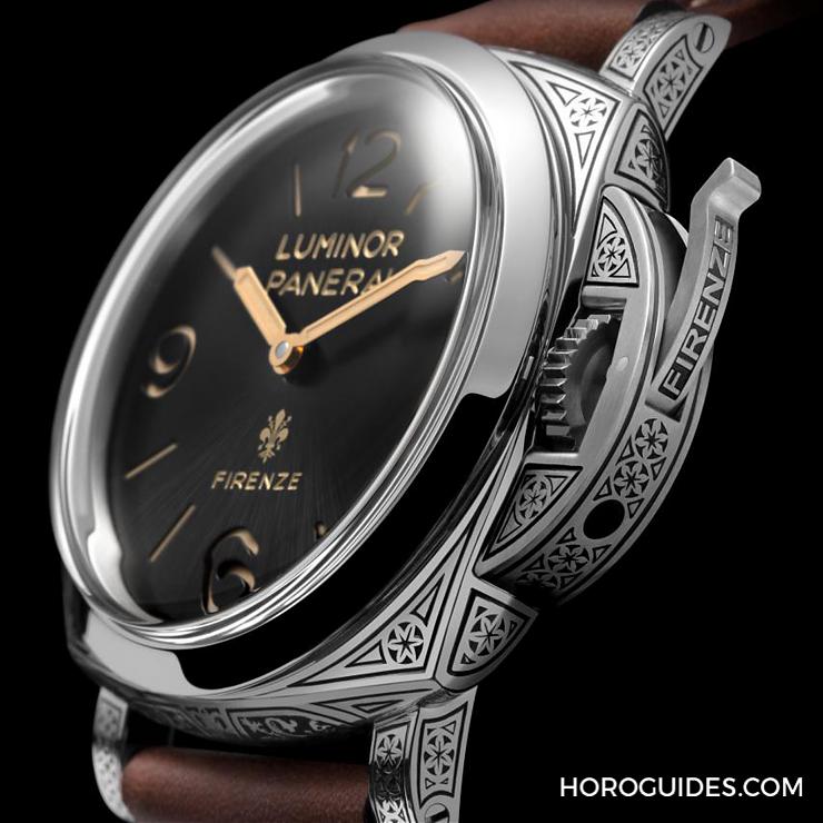 OFFICINE PANERAI - 小沛的工藝之作,雕刻大師操刀的LUMINOR 1950 FIRENZE 佛羅倫斯專賣店限定錶款