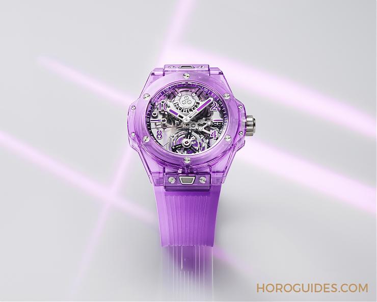 HUBLOT - HUBLOT 藍寶石宇宙大爆炸! 超新星BIG BANG紫色藍寶石陀飛輪腕錶耀眼誕生