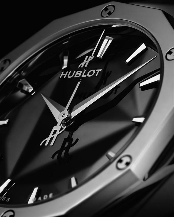 HUBLOT - CLASSIC FUSION - 550.NS.2200.NS.ORL22 - 聚焦立體鍊帶 打造多重鏡面光 HUBLOT經典融合系列Orlinski鍊帶錶