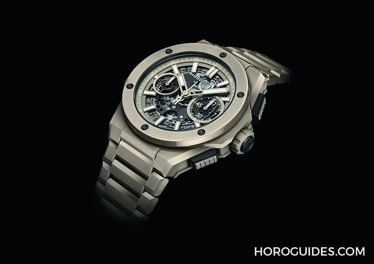 HUBLOT - BIG BANG - 451.CZ.4620.CZ - 穿出正裝清爽感 HUBLOT Big Bang Integrated彩色陶瓷鍊帶計時碼錶