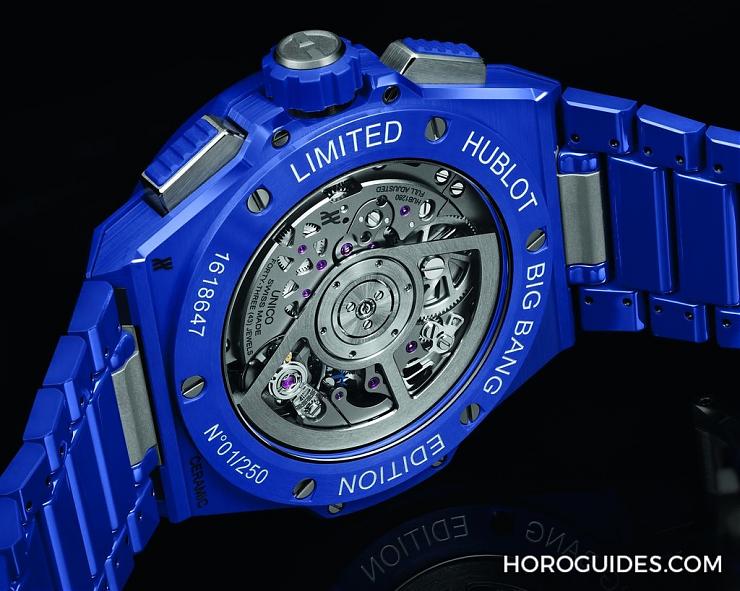 HUBLOT - BIG BANG - 451.CZ.4620.CZ - 穿出正裝清爽感 HUBLOT Big Bang Integrated彩色陶瓷鍊帶計時碼錶