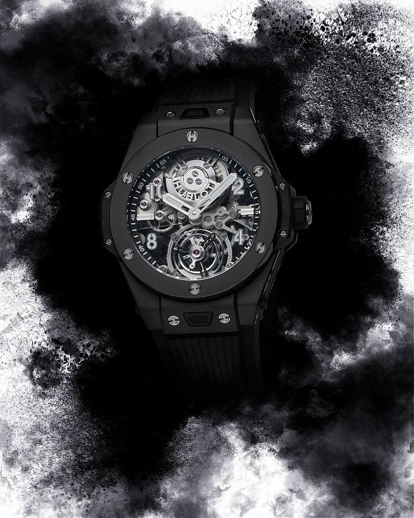 HUBLOT - BIG BANG - 419.CI.0170.RX - 開創高性能複雜功能腕錶的全新面貌  宇舶大爆炸系列魔力黑陶瓷陀飛輪腕錶