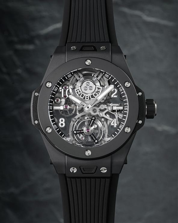 HUBLOT - BIG BANG - 419.CI.0170.RX - 開創高性能複雜功能腕錶的全新面貌  宇舶大爆炸系列魔力黑陶瓷陀飛輪腕錶
