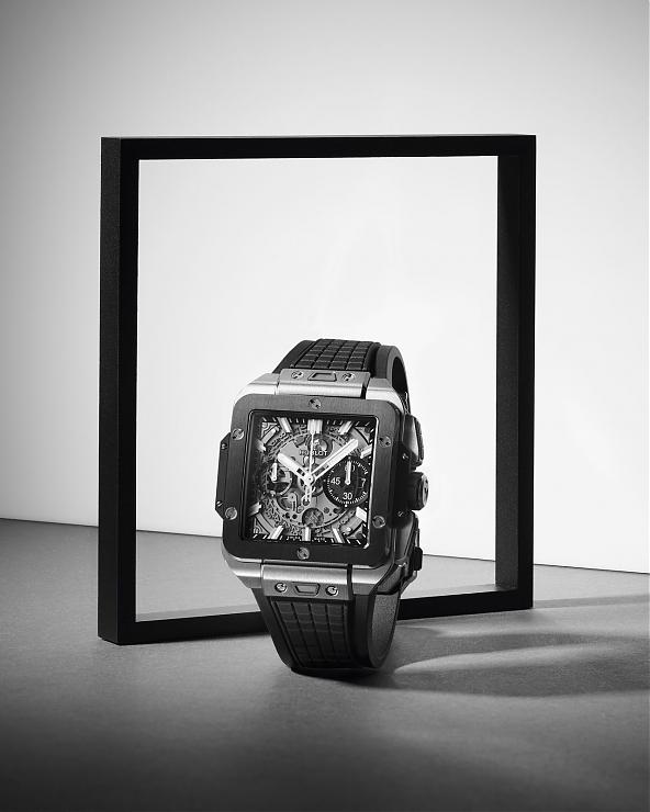 HUBLOT - SQUARE BANG - 821.OM.0180.RX - HUBLOT大爆炸宇宙魔方 Square Bang Unico開啟方形高級運動錶新次元