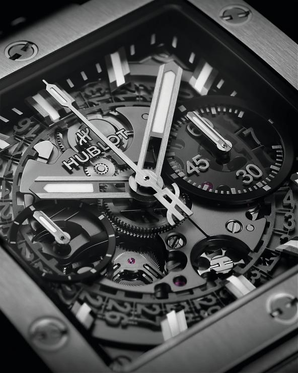 HUBLOT - SQUARE BANG - 821.OM.0180.RX - HUBLOT大爆炸宇宙魔方 Square Bang Unico開啟方形高級運動錶新次元