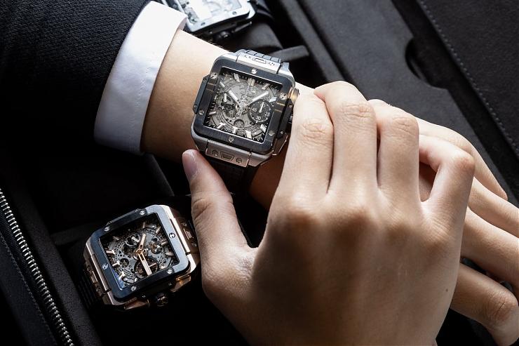 HUBLOT - SQUARE BANG - 821.CX.0140.RX - HUBLOT宇舶Square Bang Unico 高階方形運動腕錶最受矚目超級新星