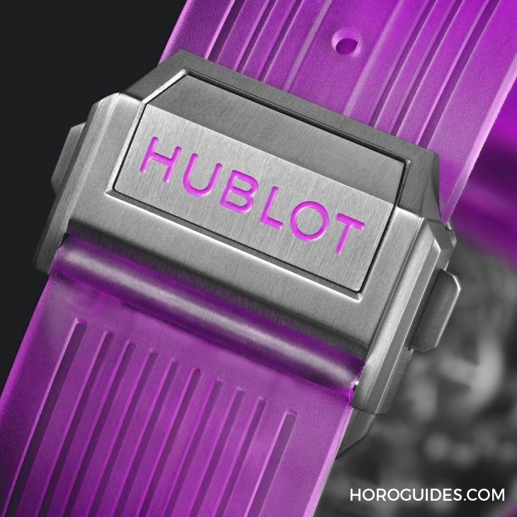 HUBLOT - BIG BANG - 429.JM.0120.RT - 前衛外型與頂尖科技的視覺震撼 HUBLOT BIG BANG紫色藍寶石陀飛輪腕錶