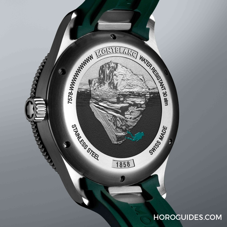 MONTBLANC - 1858 - 130793 - 直擊靈魂深處的冰裂紋！萬寶龍1858 Iced Sea運動潛水腕錶 極酷冰岩灰錶盤