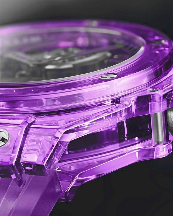 HUBLOT - BIG BANG - 429.JM.0120.RT - HUBLOT Big Bang 紫色藍寶石陀飛輪腕錶 吸睛度超乎期待的珍稀工藝傑作