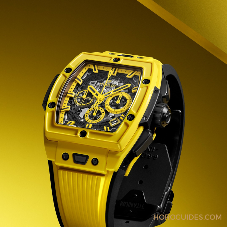HUBLOT - BIG BANG - 441.CY.471Y.RX - 網壇史上首位擁第39座千分名人賽冠軍 宇舶錶大使球王喬科維奇秀最強外掛魔力黃陶瓷計時碼錶