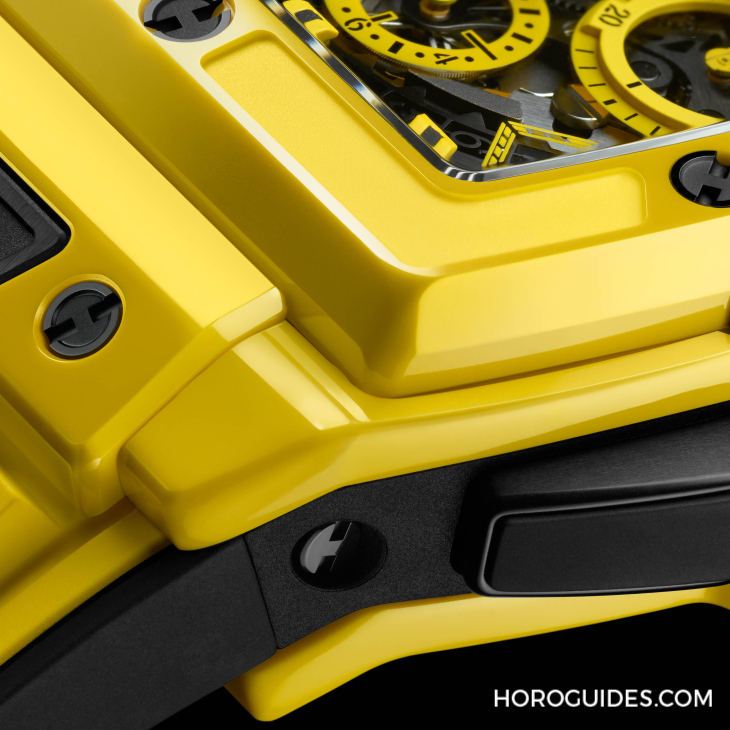 HUBLOT - BIG BANG - 441.CY.471Y.RX - 網壇史上首位擁第39座千分名人賽冠軍 宇舶錶大使球王喬科維奇秀最強外掛魔力黃陶瓷計時碼錶