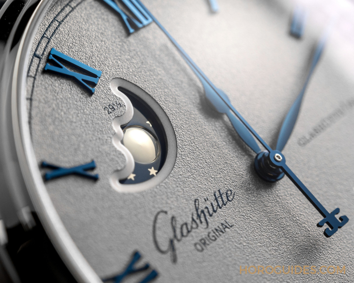GLASHÜTTE ORIGINAL - SENATOR - 1-36-24-02-02-64 - 格拉蘇蒂原創議員卓越大日曆月相腕錶 灰色調的迷人紳士風範