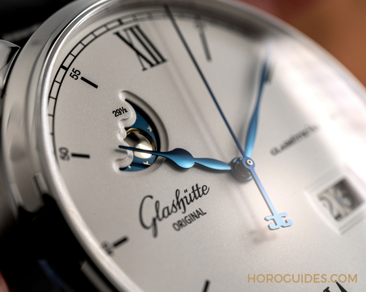GLASHÜTTE ORIGINAL - SENATOR - 1-36-24-02-02-64 - 格拉蘇蒂原創議員卓越大日曆月相腕錶 灰色調的迷人紳士風範