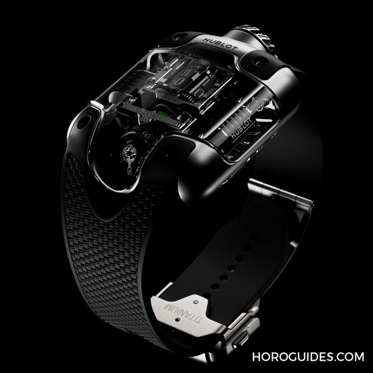 HUBLOT - MP - 910.NX.0001.RX - HUBLOT MP-10雙垂直上鍊陀飛輪鈦金腕錶 顛覆傳統製錶的超前衛結構