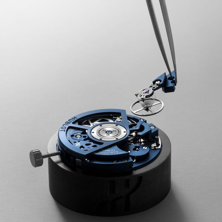 HUBLOT - SQUARE BANG - 821.EX.5170.RX - 潮穿搭也能展現實用機能|Hublot Square Bang Unico藍面計時碼錶