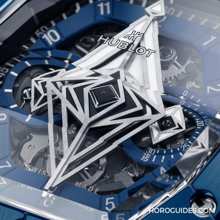 HUBLOT - SPIRIT OF BIG BANG - 648.EX.0151.RX.MXM24 - HUBLOT宇舶 SPIRIT OF BIG BANG SANG BLEU 計時碼錶 藝術與技術的巔峰之作 幾何美學的極致展現