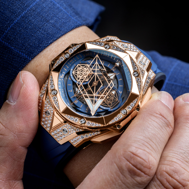 HUBLOT - SPIRIT OF BIG BANG - 648.CX.0114.RX.MXM23 - 為高端計時碼錶重塑嶄新魅力 HUBLOT Sang Bleu 計時腕錶