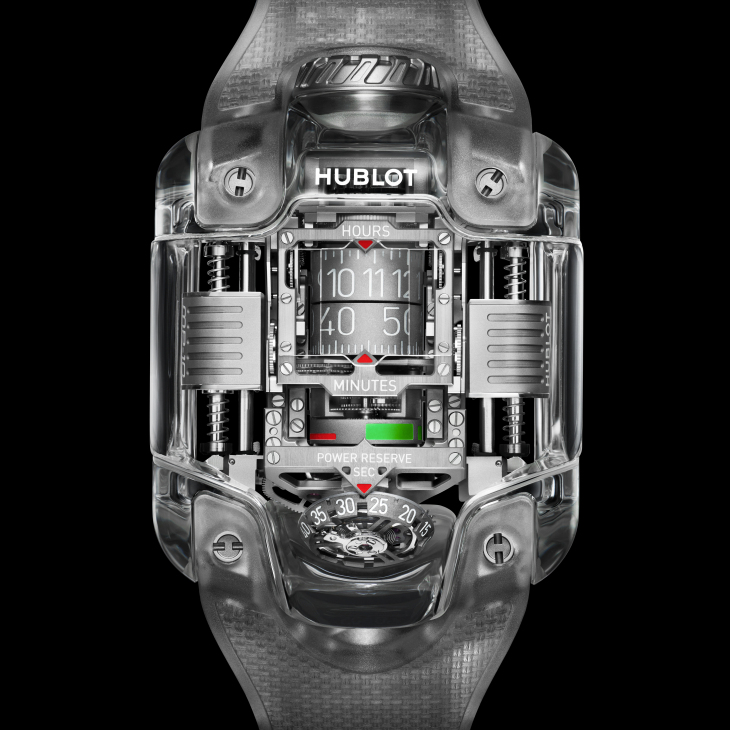 HUBLOT - MP - 910.JX.0001.RT - HUBLOT MP-10 雙垂直上鍊陀飛輪腕錶 推出全新藍寶石款及 All Black 黑陶瓷款