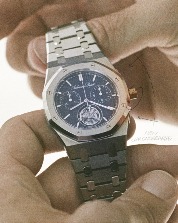 AUDEMARS PIGUET - ROYAL OAK - 26545XT.OO.1240XT.01 - Audemars Piguet愛彼Royal Oak皇家橡樹Jumbo超薄自動上鍊飛行陀飛輪計時碼錶RD#5：定義下一世紀的計時機制