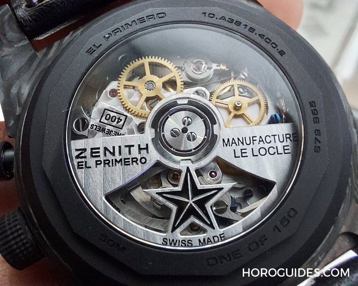 ZENITH - CHRONOMASTER - 10.A3818.400-2/21.R100 - 封面女郎回歸!ZENITH推出全新Chronomaster Revival A3818 Cover Girl Carbon腕錶