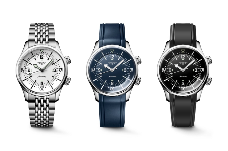 LONGINES - HERITAGE - L3.764.4.16.6 - 浪琴Legend Diver新錶登場！三款新色一次看，白色面盤超吸睛