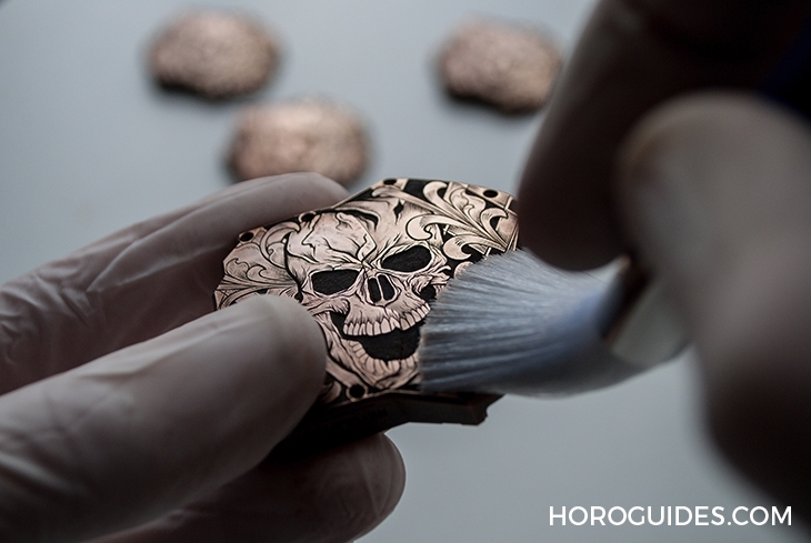 URWERK - （UR-T8 Skull） - [BASEL 2019] URWERK  兩位傑出工匠合作 UR-T8 腕錶變身精湛工藝舞台