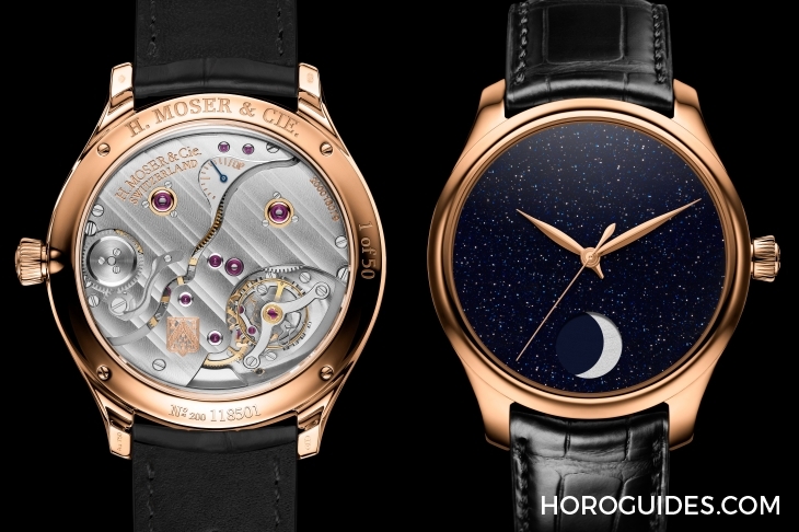 H. MOSER & CIE - ENDEAVOUR - 1801-1201 - 高級製錶的叛逆靈魂 | H. MOSER & CIE.勇創者恆動月相砂金石概念腕錶