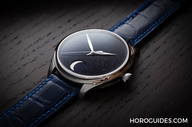 H. MOSER & CIE - ENDEAVOUR - 1801-1201 - 高級製錶的叛逆靈魂 | H. MOSER & CIE.勇創者恆動月相砂金石概念腕錶