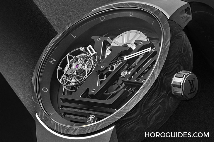 LOUIS VUITTON - 未來式美學|路易威登Tambour Curve Flying Tourbillon日內瓦印記腕錶