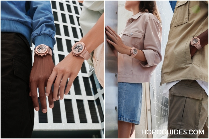 HUBLOT - BIG BANG - 441.UP.7320.NR.GIT20 - 顏色無性別之分!HUBLOT Big Bang千禧粉腕錶為兩性而生