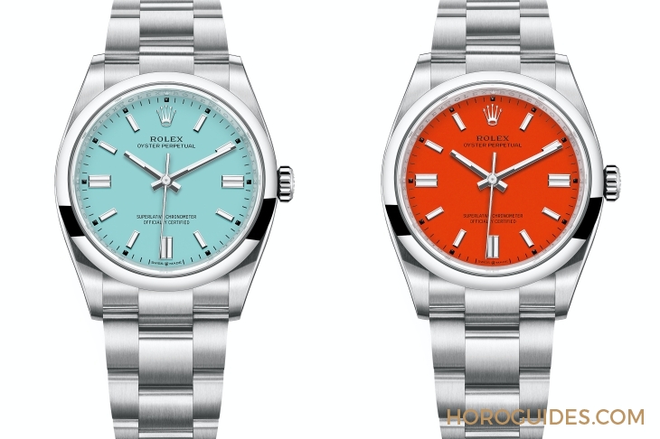 ROLEX - OYSTER PERPETUAL - 124300-0004 - 五彩繽紛!勞力士Oyster Perpetual 36一次推出五款新作