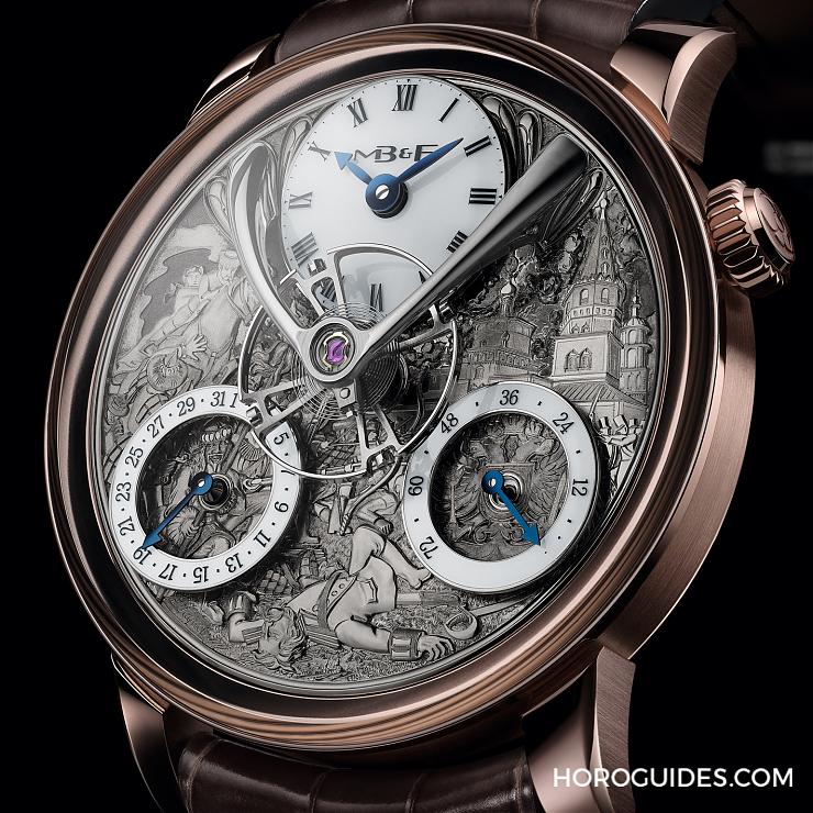 MB&F - LEGACY MACHINES - 04.RL.W6 - 精雕細琢,最有故事的面盤|MB&F LM Split Escapement Eddy Jaquet系列限量腕錶