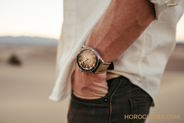 BLANCPAIN - FIFTY FATHOMS - 5052-1146-E52A - 寶珀五十噚深潛器日期及星期腕錶首見沙漠色面盤