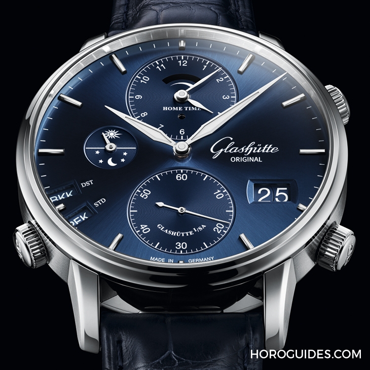 GLASHÜTTE ORIGINAL - SENATOR - 1-89-02-05-02-61 - 功能最強操作最直覺!格拉蘇蒂原創Senator Cosmopolite午夜藍時區錶