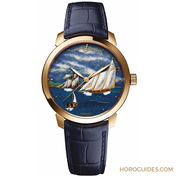 ULYSSE NARDIN - CLASSIC - 8150-111-2/AMERICA - 經典、彌新, 雅典錶的琺瑯工藝