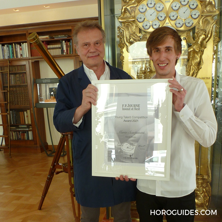F.P.JOURNE - 400年週期萬年曆專利!Mario Scarpatetti贏得F.P.Journe 2021年輕製錶人才競賽