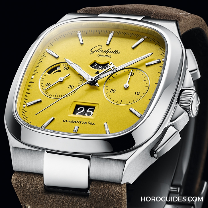 GLASHÜTTE ORIGINAL - SENATOR - 1-37-02-06-02-70 - 復古未來摩登亮色｜格拉蘇蒂原創七零年代大日曆計時腕錶限量新色