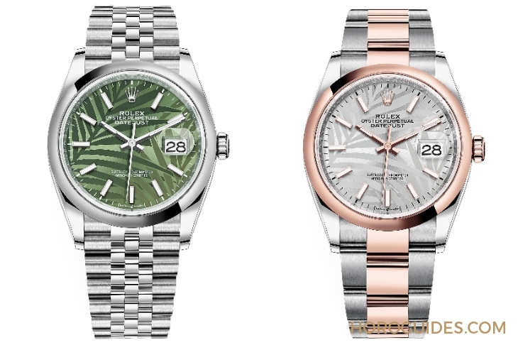 ROLEX - DATEJUST - 126234-0047 - 熱帶風情上場！ROLEX Datejust 36棕櫚葉面盤