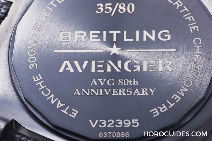 BREITLING - AVENGER - V323954A1B1X1 - 霸氣捍衛天空！百年靈Avenger AVG飛虎隊80週年台灣限量款