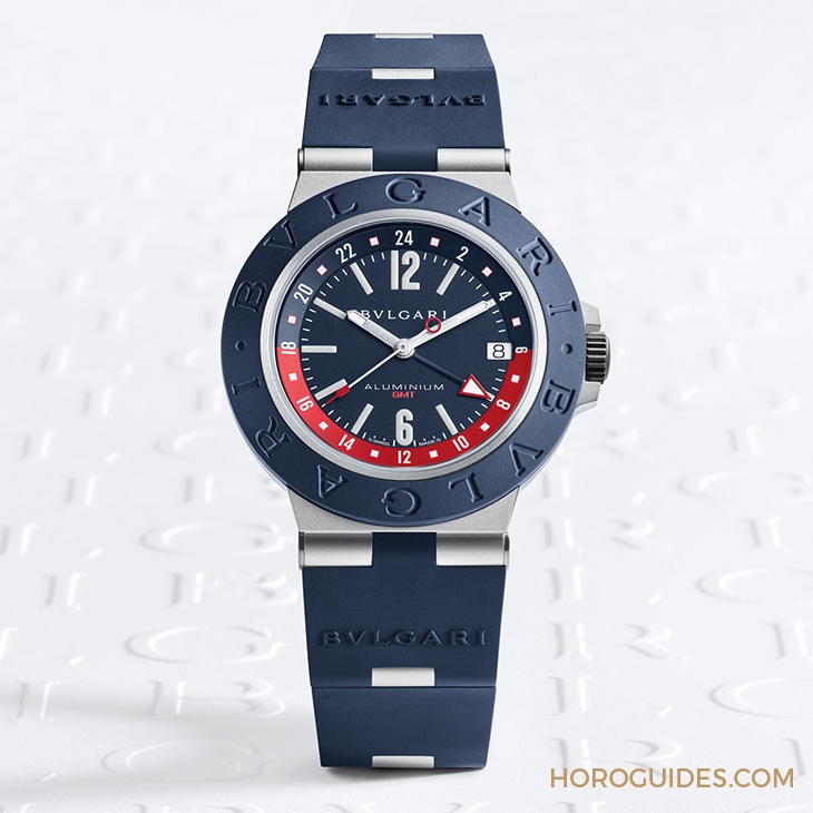 BVLGARI - BVLGARI∙BVLGARI - 103554 - 藍紅配色!自由穿梭24時區的帥氣|BVLGARI Aluminium GMT腕錶