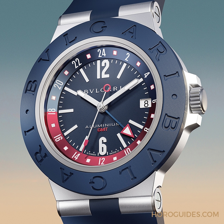 BVLGARI - BVLGARI∙BVLGARI - 103554 - 藍紅配色!自由穿梭24時區的帥氣|BVLGARI Aluminium GMT腕錶