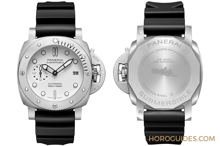 PANERAI - SUBMERSIBLE - PAM001223 - Panerai Submersible系列首次推出42mm白面|Submersible Bianco腕錶