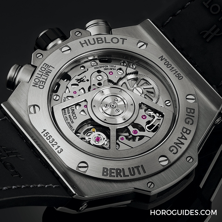 HUBLOT - BIG BANG - 421.NX.0500.VR.BER21 - 冷調工業風,HUBLOT Big Bang Unico Berluti冷灰計時碼錶