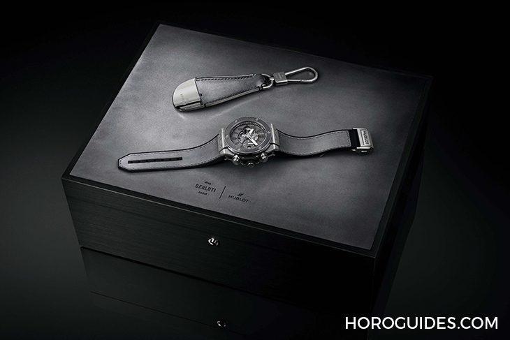 HUBLOT - 冷調工業風,HUBLOT Big Bang Unico Berluti冷灰計時碼錶
