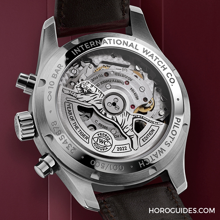 IWC - PILOT - IW388107 - 魅力勃根地紅面,喜迎虎年!IWC飛行員計時腕錶41虎年特別限量版